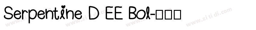 Serpentine D EE Bol字体转换